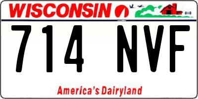 WI license plate 714NVF