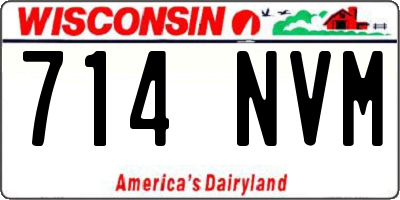 WI license plate 714NVM