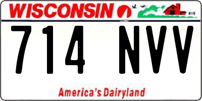 WI license plate 714NVV