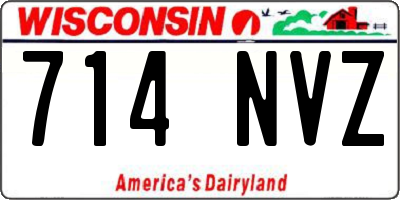 WI license plate 714NVZ