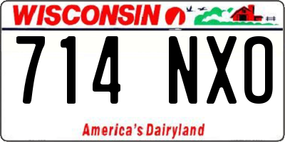 WI license plate 714NXO