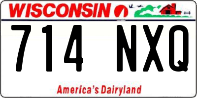 WI license plate 714NXQ