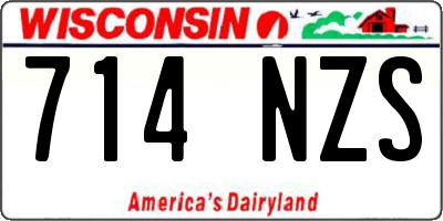 WI license plate 714NZS