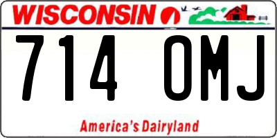 WI license plate 714OMJ
