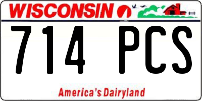 WI license plate 714PCS