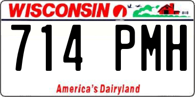 WI license plate 714PMH