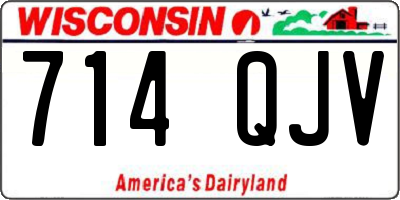 WI license plate 714QJV