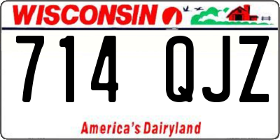 WI license plate 714QJZ
