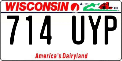 WI license plate 714UYP