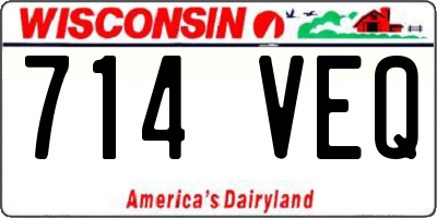 WI license plate 714VEQ