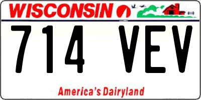 WI license plate 714VEV