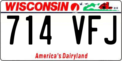 WI license plate 714VFJ