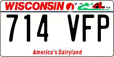 WI license plate 714VFP