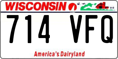 WI license plate 714VFQ