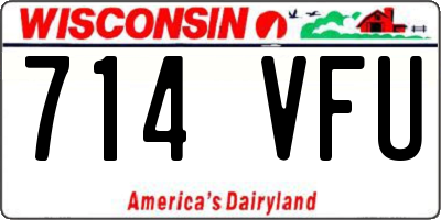 WI license plate 714VFU