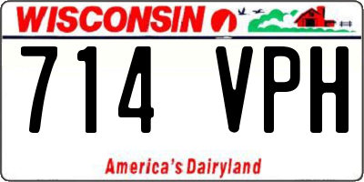 WI license plate 714VPH