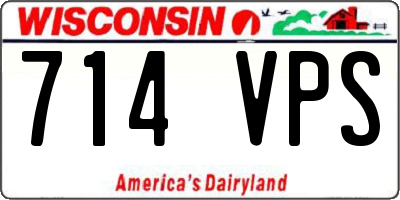 WI license plate 714VPS