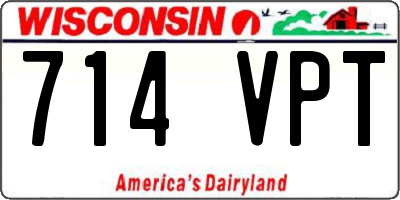 WI license plate 714VPT