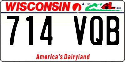 WI license plate 714VQB