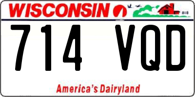 WI license plate 714VQD