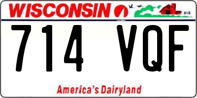 WI license plate 714VQF