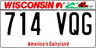 WI license plate 714VQG