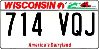 WI license plate 714VQJ
