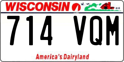 WI license plate 714VQM