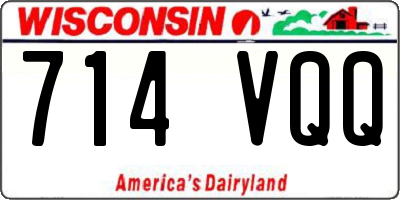 WI license plate 714VQQ