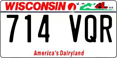WI license plate 714VQR