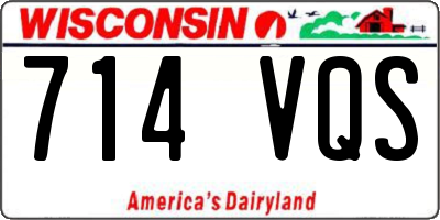 WI license plate 714VQS