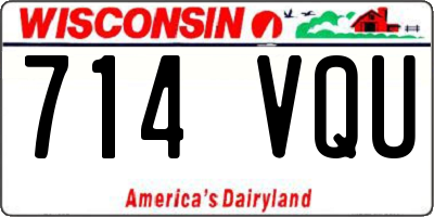 WI license plate 714VQU