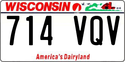 WI license plate 714VQV