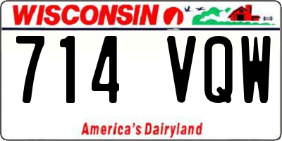 WI license plate 714VQW