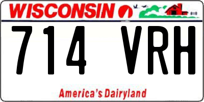WI license plate 714VRH