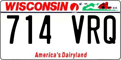 WI license plate 714VRQ