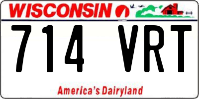 WI license plate 714VRT