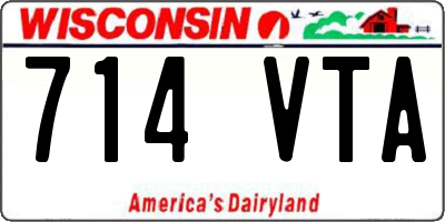 WI license plate 714VTA