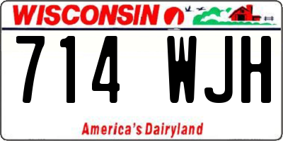 WI license plate 714WJH