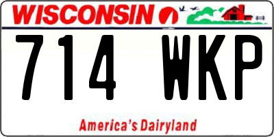 WI license plate 714WKP