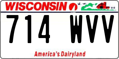 WI license plate 714WVV