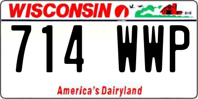 WI license plate 714WWP