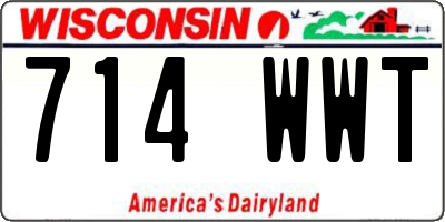 WI license plate 714WWT