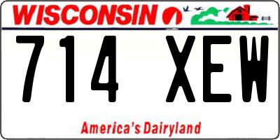 WI license plate 714XEW