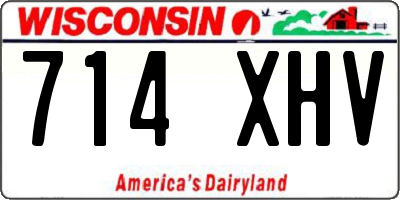 WI license plate 714XHV