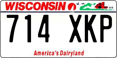 WI license plate 714XKP