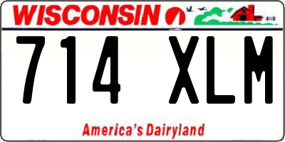 WI license plate 714XLM