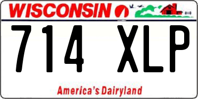 WI license plate 714XLP