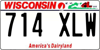 WI license plate 714XLW