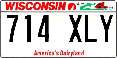 WI license plate 714XLY